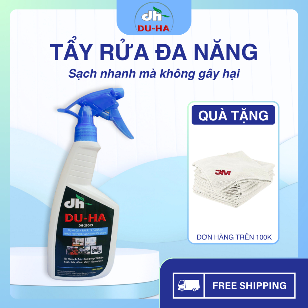 [SIÊU TỐT] Bình Xịt Tẩy Rửa Đa Năng Vệ Sinh Sạch Nhiều Bề Mặt DUHA DH2600S