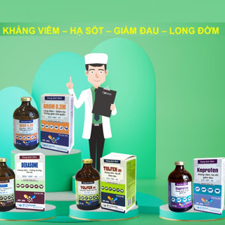 KEPROFEN – Thuốc thú y kháng viêm, hạ sốt, giảm đau cho chó mèo trâu bò lợn dê cừu ngựa chai 100ml