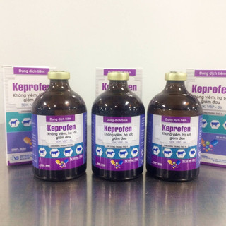 KEPROFEN – Thuốc thú y kháng viêm, hạ sốt, giảm đau cho chó mèo trâu bò lợn dê cừu ngựa chai 100ml