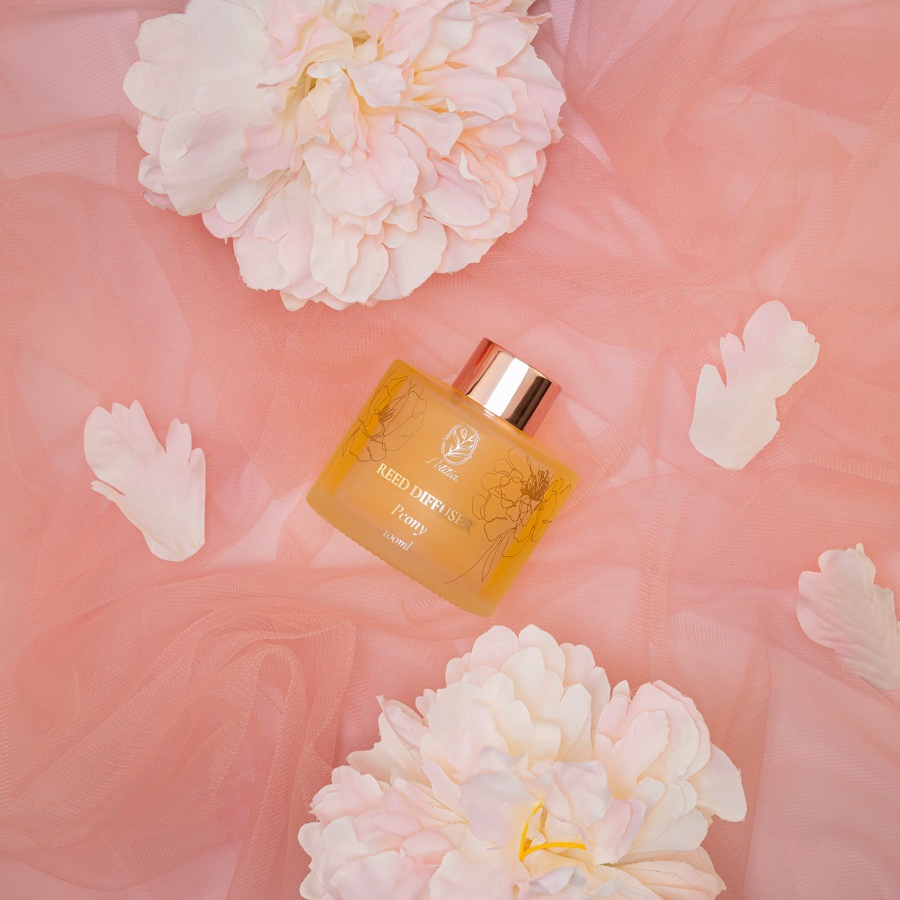 Tinh Dầu Khuếch Tán Cao Cấp Cắm Que Thơm Phòng Letitia Hương Peony Size 100ml