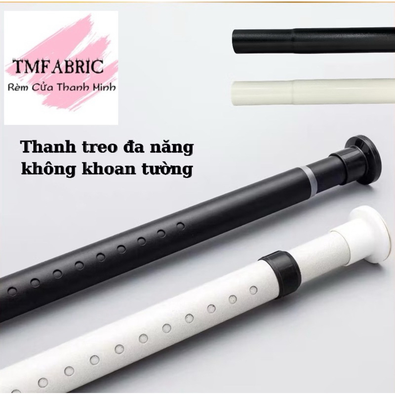 Thanh treo rèm cửa, cây treo đồ không cần khoan đục, Rèm Cửa TMFABRIC
