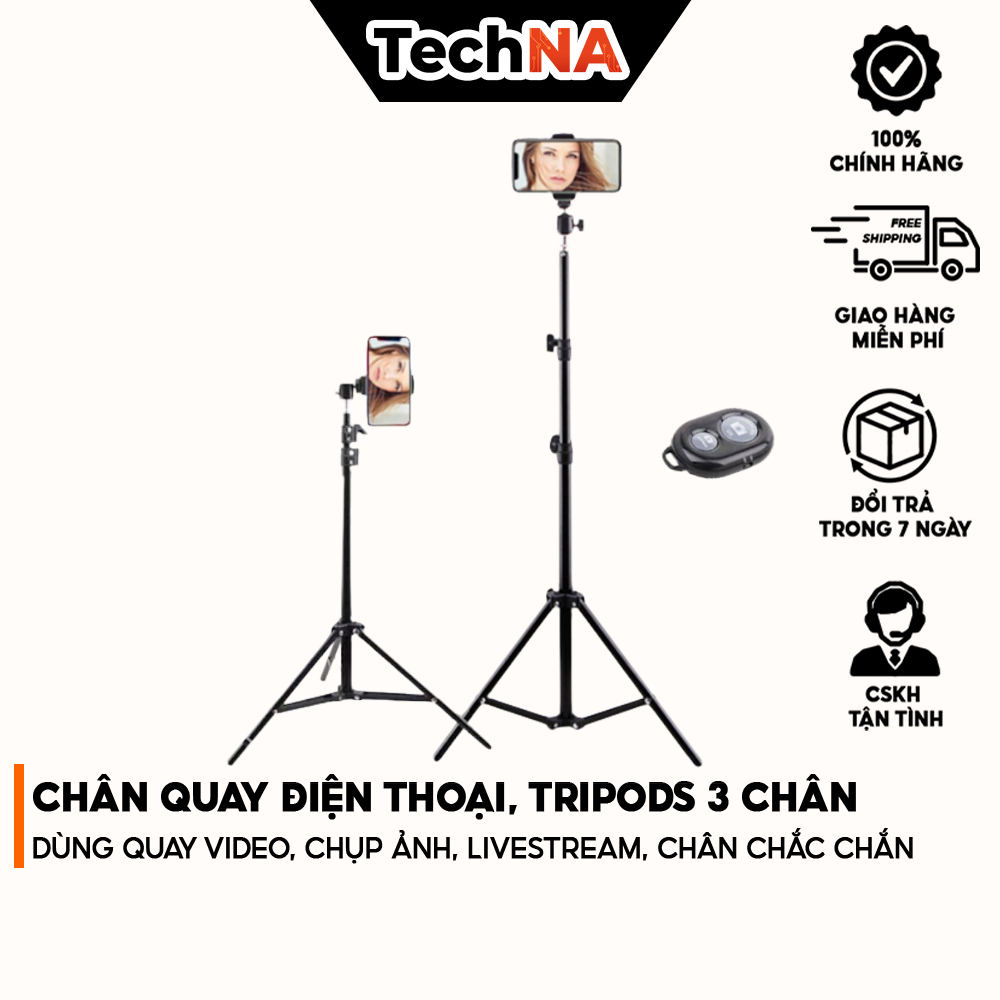 Chân Quay Điện Thoại, Tripods 3 Chân, Dùng Quay Video, Chụp Ảnh ...