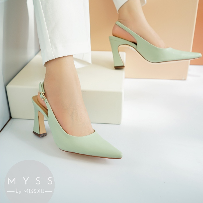 Giày cao gót nữ MYSS mũi nhọn quai sau 9cm thời trang - CG245