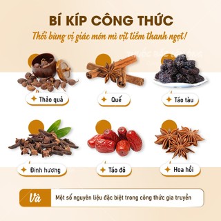 Gia vị mì vịt tiềm Hồng Kông, gói gia vị tiềm đủ vị, thơm ngon, tiện lợi, tặng kèm túi lọc