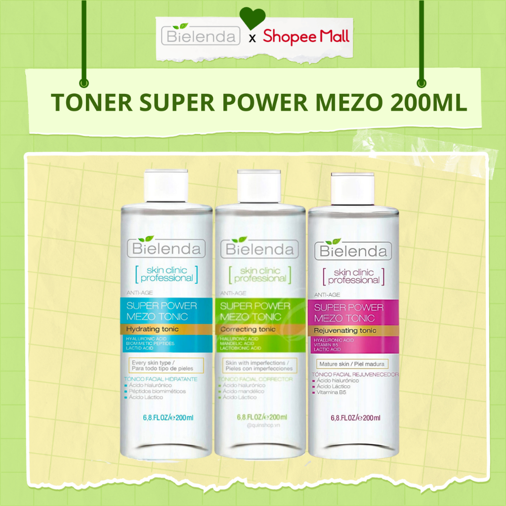 Toner Bielenda Super Power Mezo Tonic Skin Clinic Correcting ...