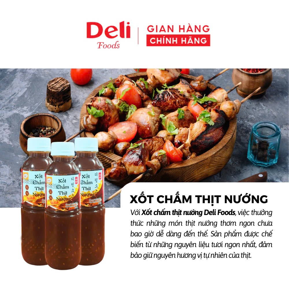 Xốt Me Chấm Thịt Nướng 270gr – Nước Chấm Hàn Quốc Deli Foods Chuẩn Vị BBQ