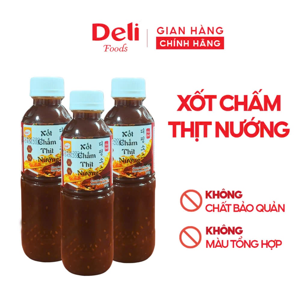 Xốt Me Chấm Thịt Nướng 270gr – Nước Chấm Hàn Quốc Deli Foods Chuẩn Vị BBQ