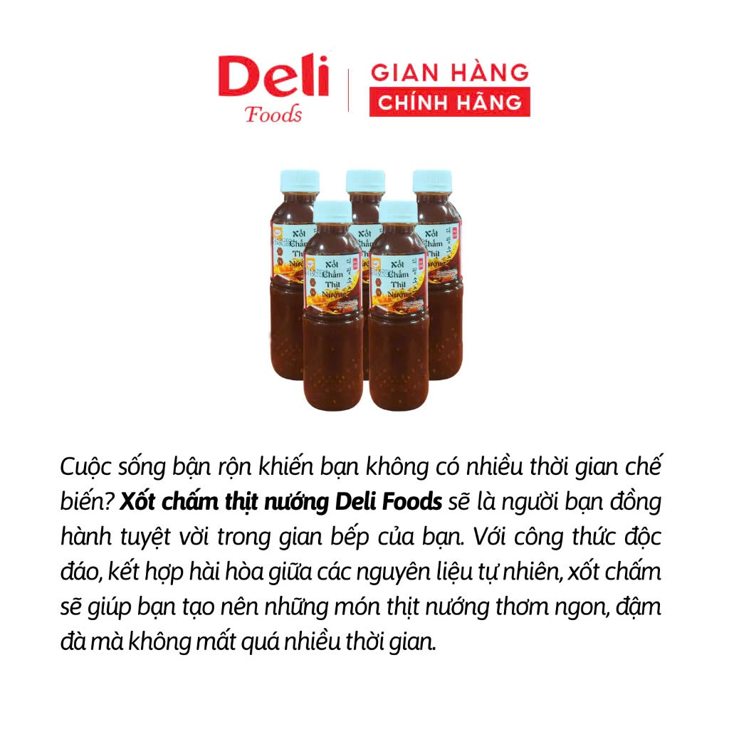 Xốt Me Chấm Thịt Nướng 270gr – Nước Chấm Hàn Quốc Deli Foods Chuẩn Vị BBQ