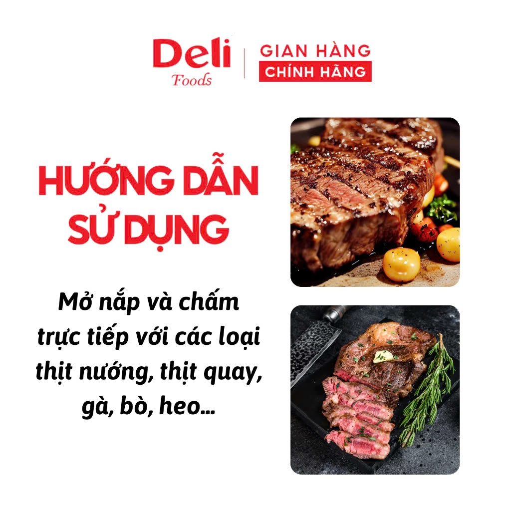 Xốt Me Chấm Thịt Nướng 270gr – Nước Chấm Hàn Quốc Deli Foods Chuẩn Vị BBQ