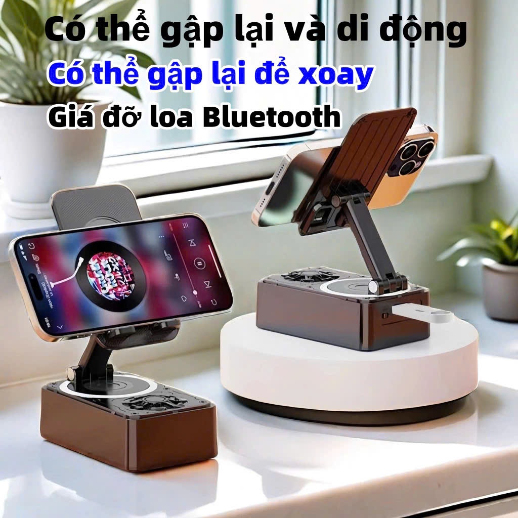 Loa Bluetooth K1 Loa 3 Trong 1 Tích Hợp Sạc Dự Phòng , Làm Loa Phát Nhạc, Giá Đỡ Điện Thoại Chống Trượt Có Thể Gập Lại