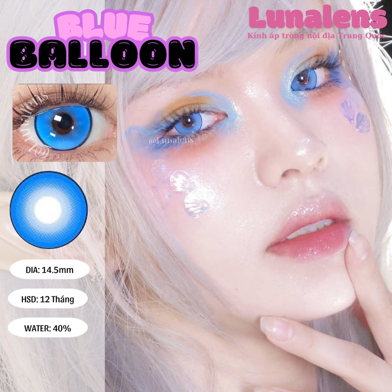 [SẴN] MỘT ĐÔI KÍNH ÁP TRÒNG MÀU XANH DƯƠNG COSPLAY BALLOON BLUE CÓ ĐỘ ...