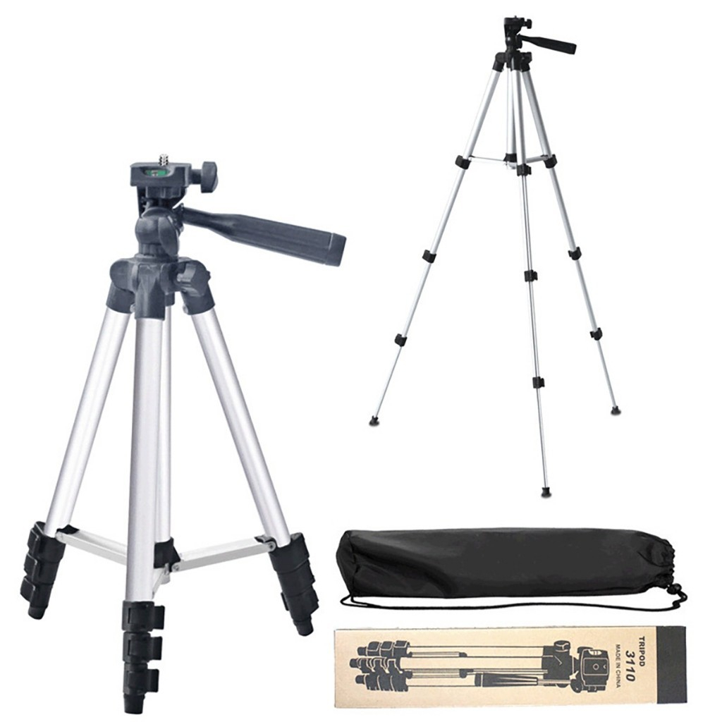 Giá Đỡ Điện Thoại Livestream, Chụp Hình - Gậy Tripod TF-3110 3 Chân Kèm Kẹp (No Remote)