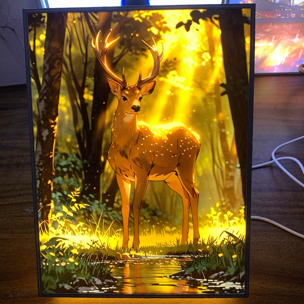 Tranh đèn led 3D đổi màu 3 chế độ - Tranh đèn led 3D trang trí bàn làm việc, đèn ngủ