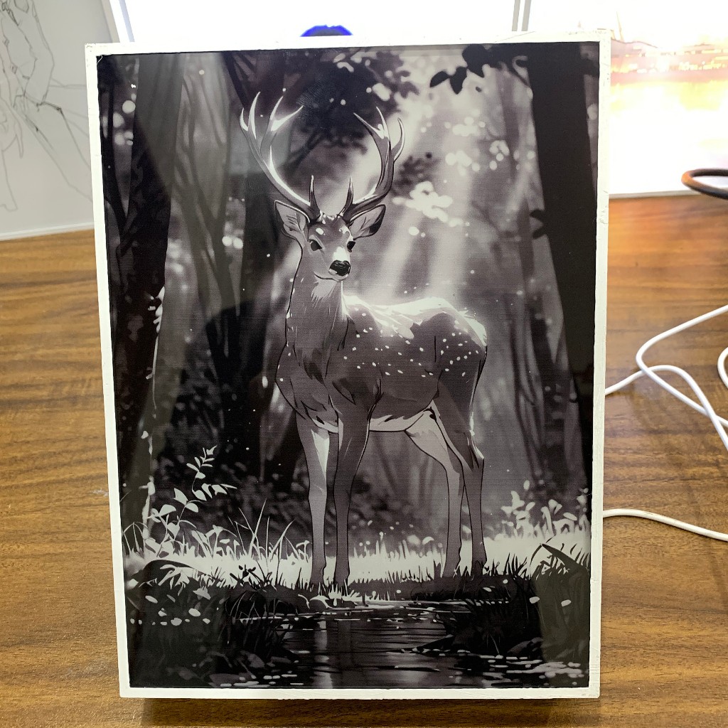 Tranh đèn led 3D đổi màu 3 chế độ - Tranh đèn led 3D trang trí bàn làm việc, đèn ngủ