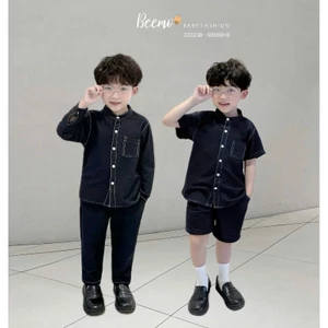 Set somi cổ tàu giả jean
