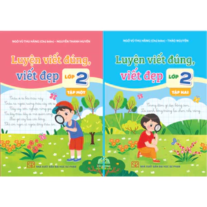 Sách - Luyện Viết Đúng Viết Đẹp Lớp 2 - tập 1 + 2 #huongbook