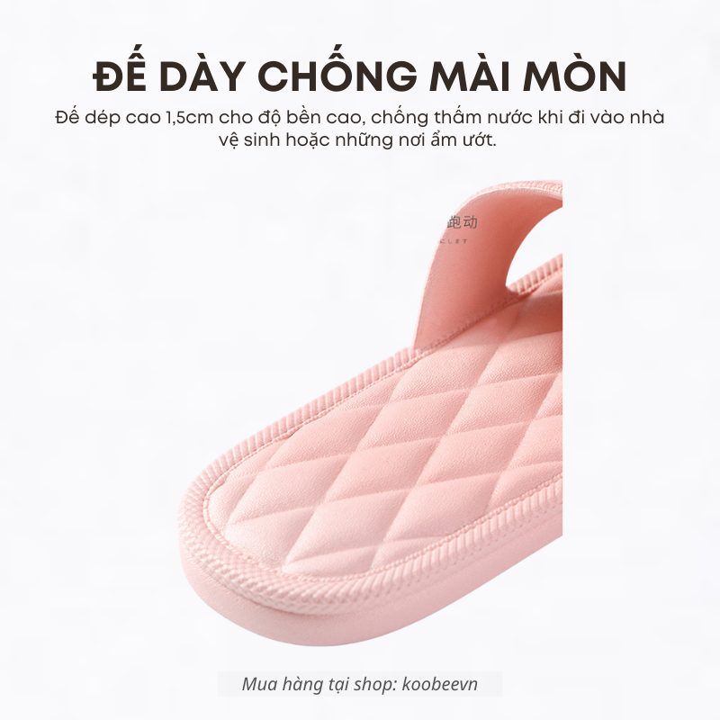 Dép Đi Trong Nhà Nam Nữ 8 Màu Chống Trơn Trượt, Êm Chân Đi Nhà Tắm Văn Phòng | 0178