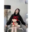 Áo Sweater Gắn Nơ Nổi Form Boxy Nữ - Áo Nỉ Thu Đông Phong Cách Hàn Quốc