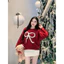 Áo Sweater Gắn Nơ Nổi Form Boxy Nữ - Áo Nỉ Thu Đông Phong Cách Hàn Quốc