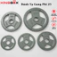 Bánh Tạ Đĩa Gang Phủ Sơn Sấy Phi 30mm - 2.5KG - 5KG Và 10KG / 1 Bánh - Kingbox ( Hàng Nhập Khẩu)
