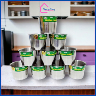 Ly inox làm đá hàng Việt Nam Đường Kính 7cm, 8cm, 9cm, 10cm, Để Tủ Lạnh Tiện lợi - Phương Trang