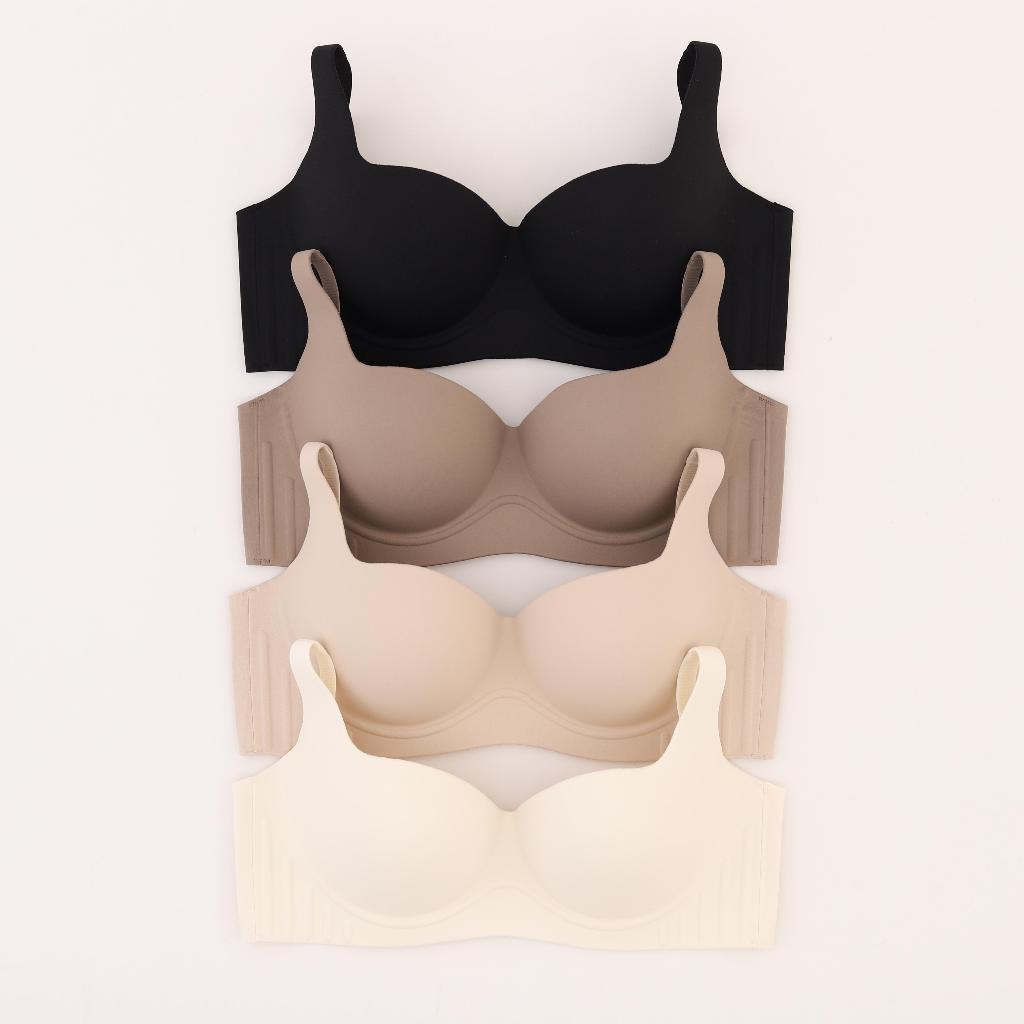 Ảnh Set Nội Y Nữ - Áo lót chỉnh dáng, mặc áo dài su không gọng dây x Quần lót nữ su đúc BOMSISTER P6010 1