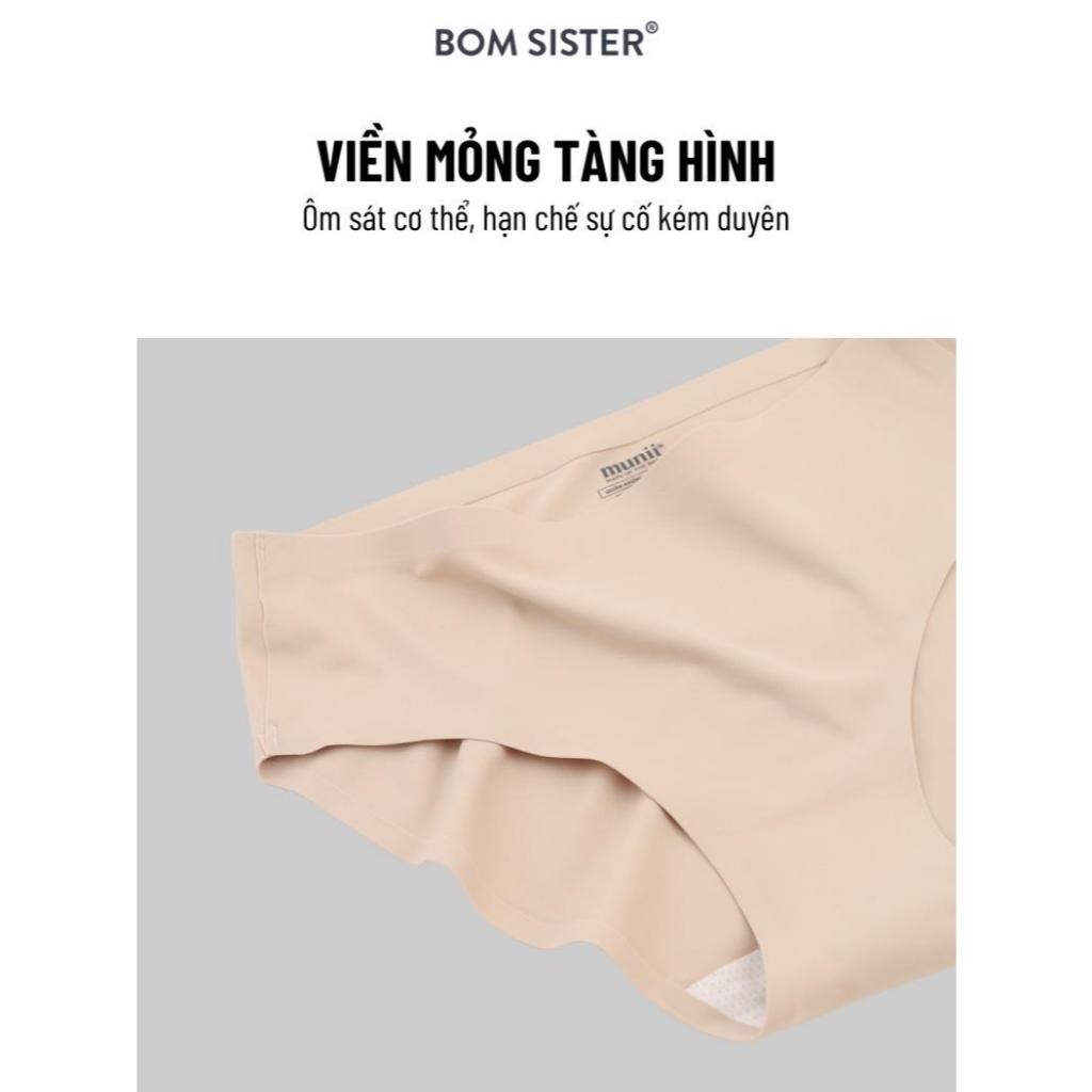 Ảnh Set Nội Y Nữ - Áo lót chỉnh dáng, mặc áo dài su không gọng dây x Quần lót nữ su đúc BOMSISTER P6010 4