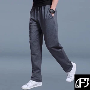 Quần Nỉ Nam Ống Xuông ống Bo Chất Nỉ Bông Dày Dặn