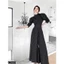 Jumpsuit kẻ Cati cổ trụ tay bồng thời thượng sang chảnh A2595
