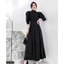 Jumpsuit kẻ Cati cổ trụ tay bồng thời thượng sang chảnh A2595