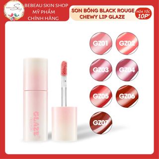 Son Bóng Black Rouge Chewy Lip Glaze Lên Màu Chuẩn Môi Căng Bóng - Bebeau