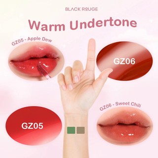 Son Bóng Black Rouge Chewy Lip Glaze Lên Màu Chuẩn Môi Căng Bóng - Bebeau