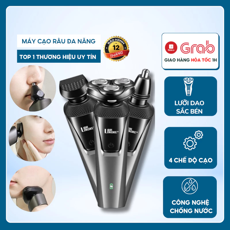 Máy cạo râu đa năng 3 TRONG 1 thông minh, lưỡi dao sắc bén. Cạo râu,cắt ...