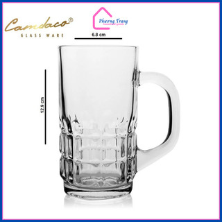 Bộ 12 Ly Thủy Tinh Có Quai 131 Uống Cà Phê 275ML, PCD10001 Cẩm Đạt - Phương Trang