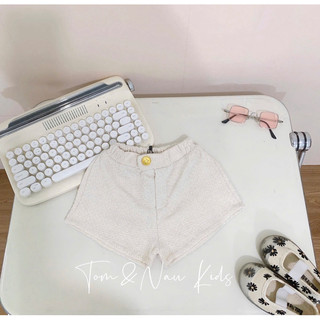 Q44-Quần short cho bé gái nhung dạ size từ 9-35Kg