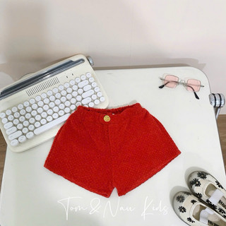 Q44-Quần short cho bé gái nhung dạ size từ 9-35Kg
