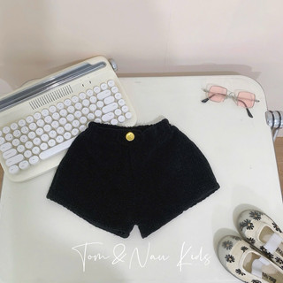 Q44-Quần short cho bé gái nhung dạ size từ 9-35Kg