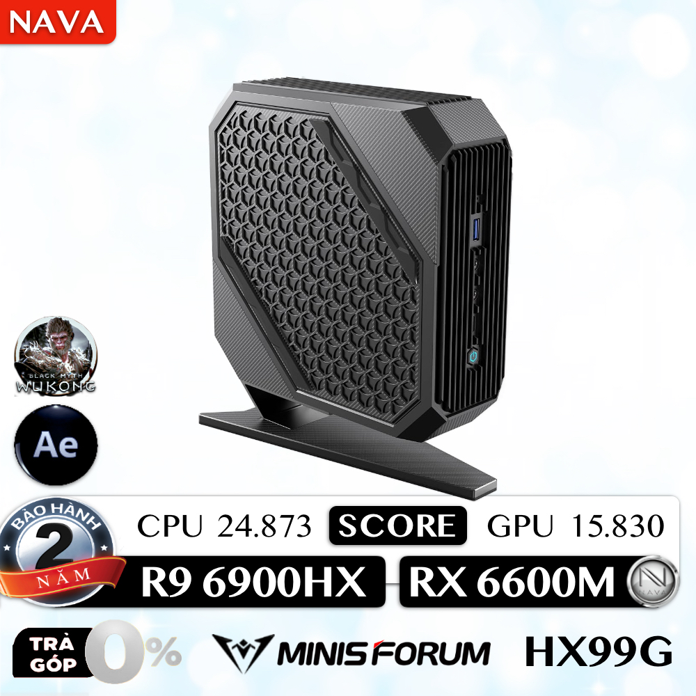 Mini Gaming PC Minisforum HX99G HX100G AMD Ryzen R9-6900HX | RX 6600M ...