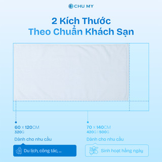 Khăn Tắm Khách Sạn CHU MY – Chất Liệu Cotton Tự Nhiên Cao Cấp