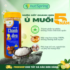 Nước Cốt Chanh Đen Ủ Muối 5 Năm Mật Ong Gừng (600gam)