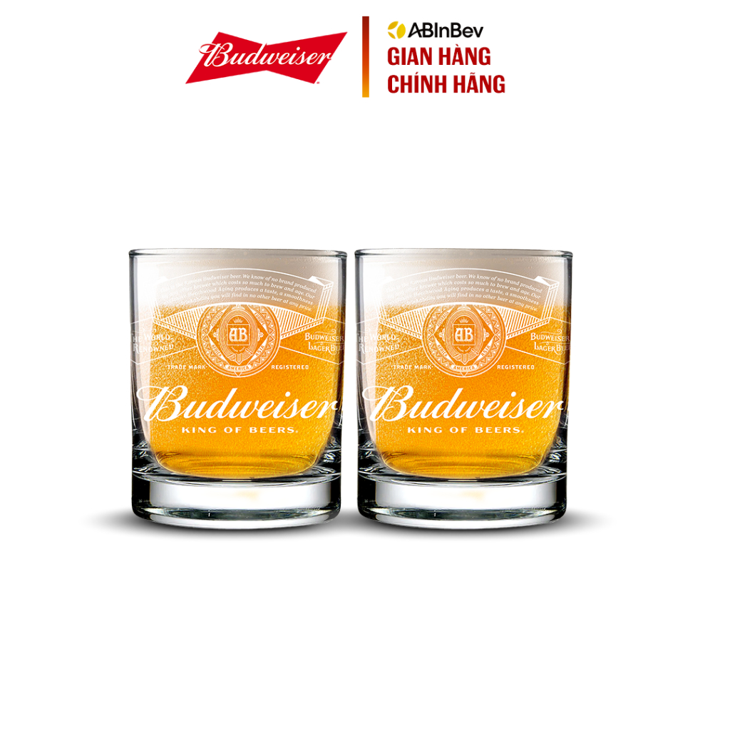 Ảnh Combo 2 Ly Thủy Tinh Budweiser 325ml 1