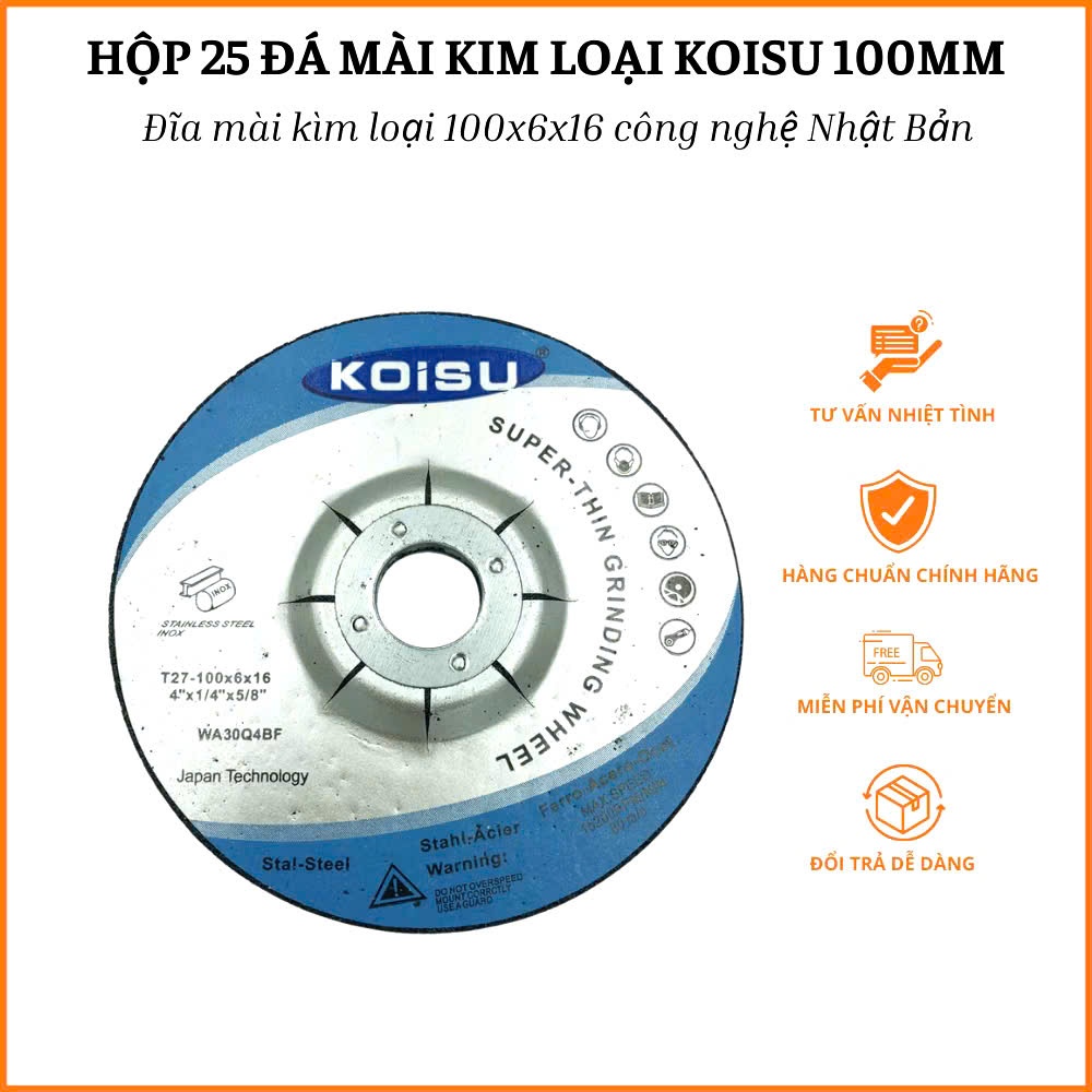 Đá mài kim loại KOISU - Giải pháp hoàn hảo cho công việc mài mòn!