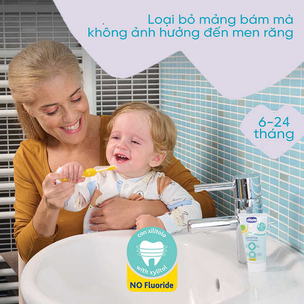 Kem đánh răng hương Chuối - Táo Chicco 6M+ 50ml