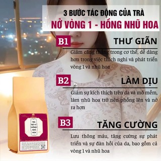 [Tăng vòng 1 tự nhiên] Trà tăng size vòng 1 Fengcha làm tăng estrogen tự nhiên gúp vòng 1 phát triển bịch 30 túi lọc