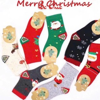 Set 10 đôi tất Noel cổ cao, tất, vớ giáng sinh cho bé trai, bé gái họa tiết dễ thương từ 1 - 12 tuổi BC_CHIC LINGERIE