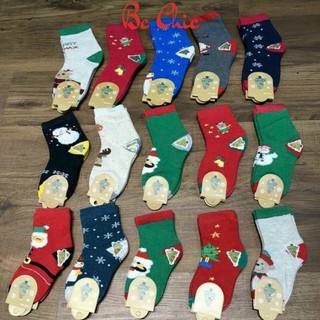 Set 10 đôi tất Noel cổ cao, tất, vớ giáng sinh cho bé trai, bé gái họa tiết dễ thương từ 1 - 12 tuổi BC_CHIC LINGERIE