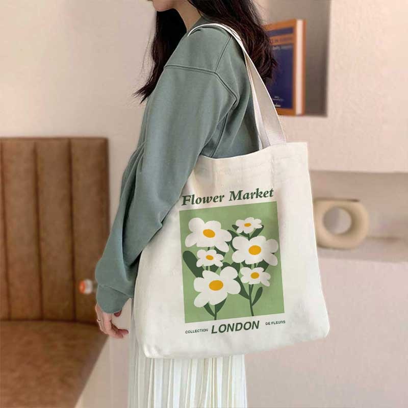 Túi tote vải đeo vai mẫu mới in tranh Pica.sso túi vải canvas hàn quốc đi chơi đi học thời trang 35x40 tota512