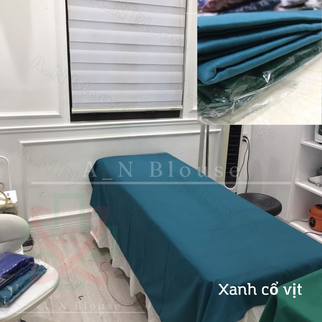 Ga phủ giường y tế, phẫu thuật, spa với 3 màu cơ bản - Khăn y tế, Khăn trải bàn nha khoa hàng kaki đẹp