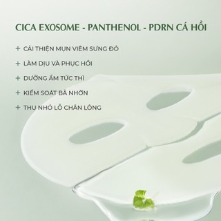 Mặt Nạ Thạch Cica Rau Má Làm Dịu Dưỡng Ẩm Arocell Cica Repair Panthenol Mask | Hộp 4 Miếng