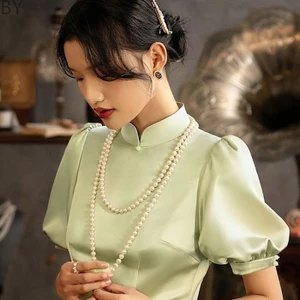 Dây chuyền nữ ngọc trai nhân tạo mặc áo dài Tết 2025 choker vòng cổ hạt trai phụ kiện trang sức tết phối yếm bà ba